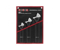 Force 3pc Adjustable wrench set