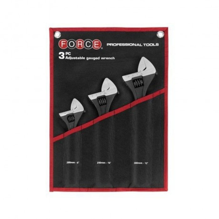 Force Force verstelbare moersleutelset - 3 stuks - T5036