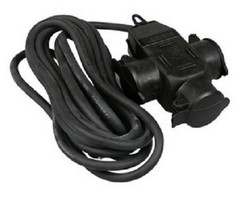 VB Verlengblok 3V + RA  10m met klep
