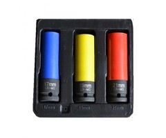 Weber Tools Impact socket set for wheels, 17, 19, 21mm - WT3147