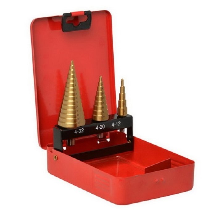 Hercules Hercules trapecium drill set - 3 parts - 4 to 32 mm - 31201
