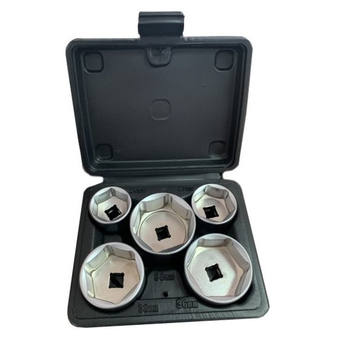 Autojack 5-Delige Oliefilterset 24, 27, 32, 36 & 38 mm