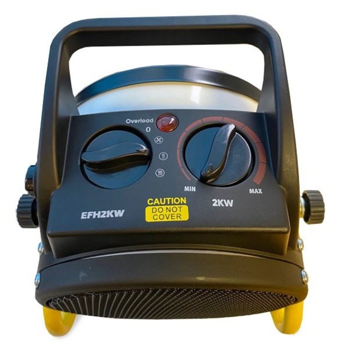 Autojack  2kW Elektrische ventilatorkachel - EFH2KW