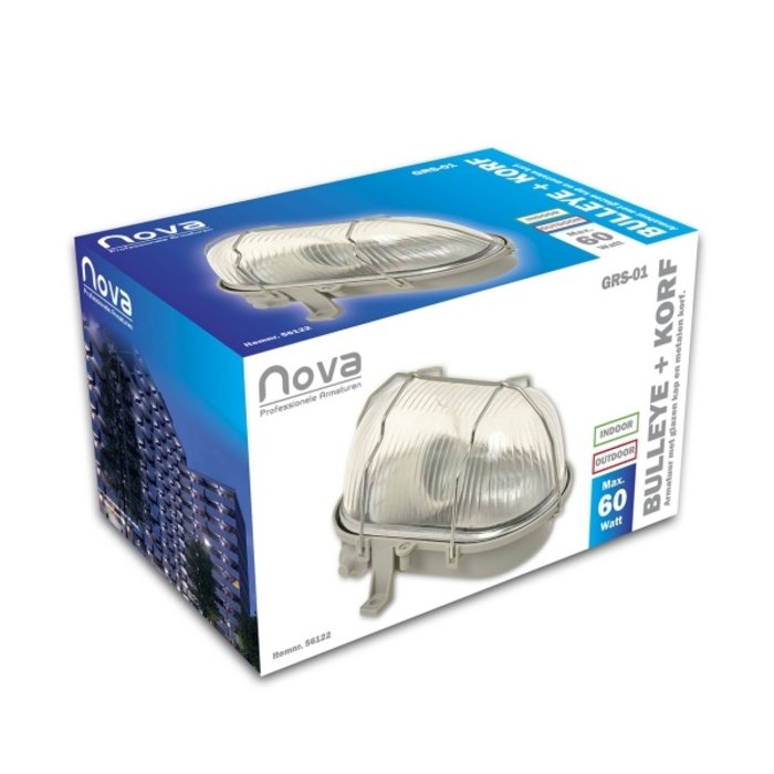 Nova Nova Bulley glass 60W E27 gray - 56131