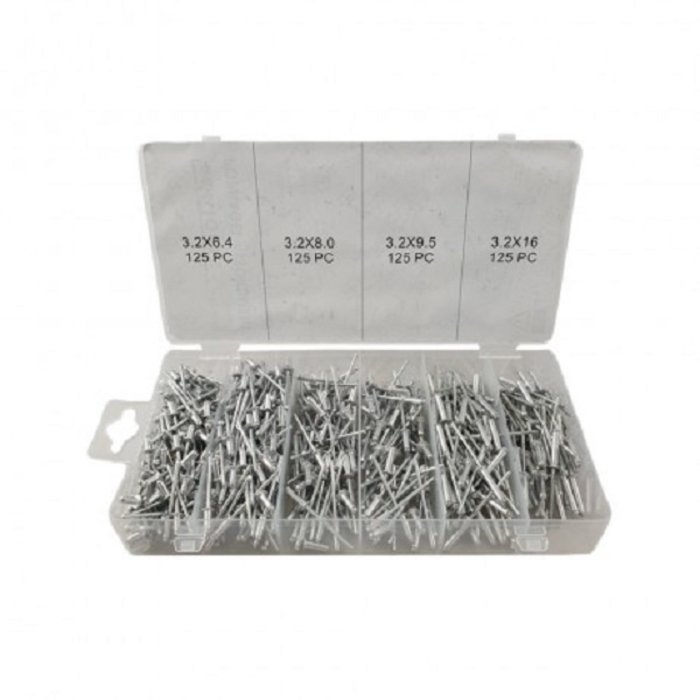 Weber Tools Weber Tools Blind rivet assortment 500 pcs - FD6046