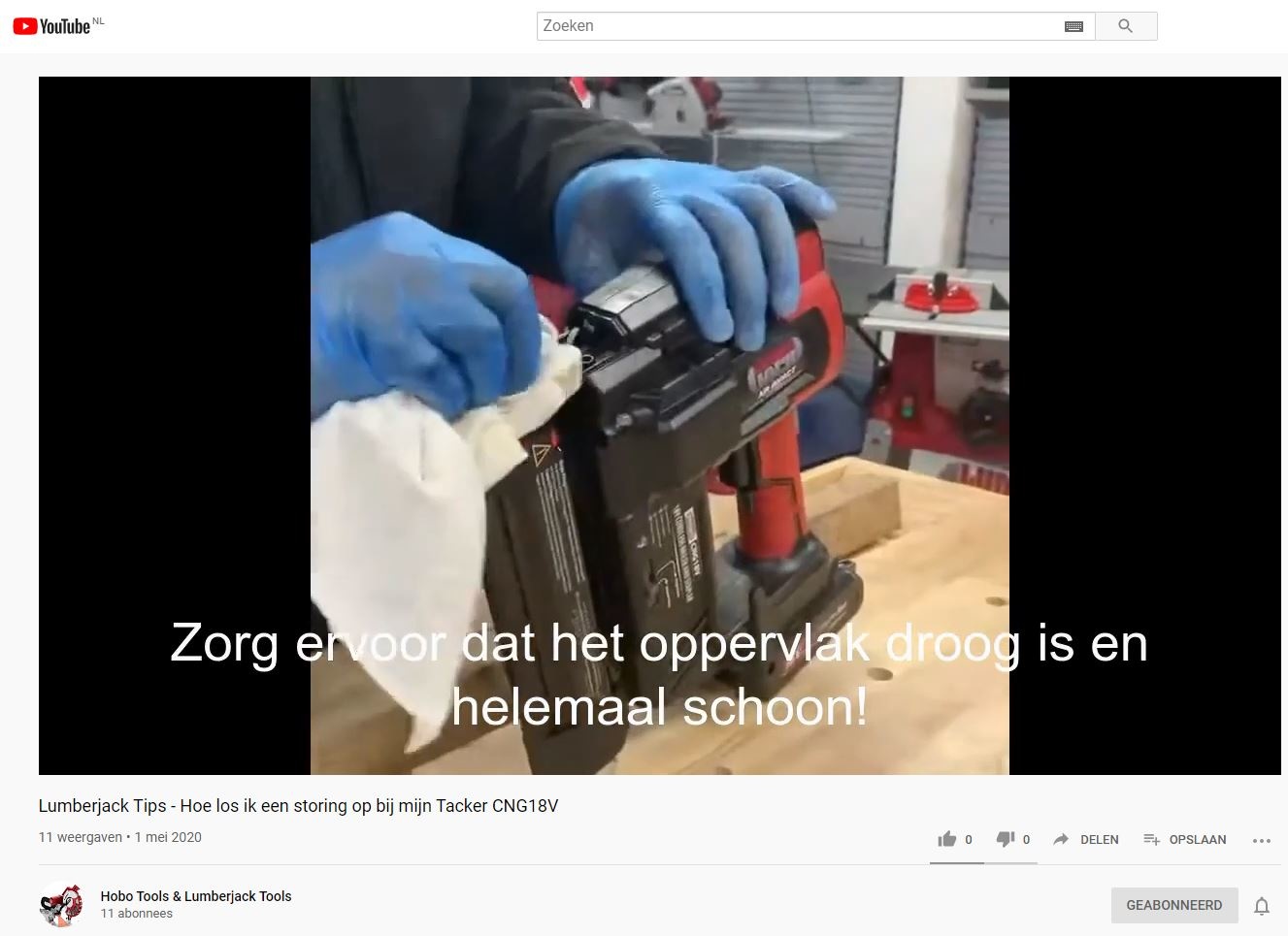 Hoe los ik een storing op in mijn Lumberjack tacker?