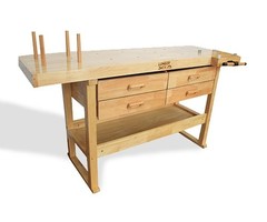 Lumberjack Woodworking Bench with 4 drawers - WB1520D4