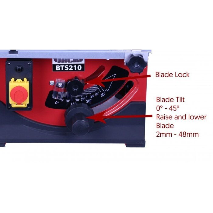 Lumberjack Zaagtafel  210mm - BTS210