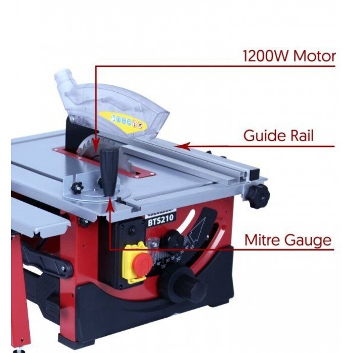 Lumberjack Zaagtafel  210mm - BTS210