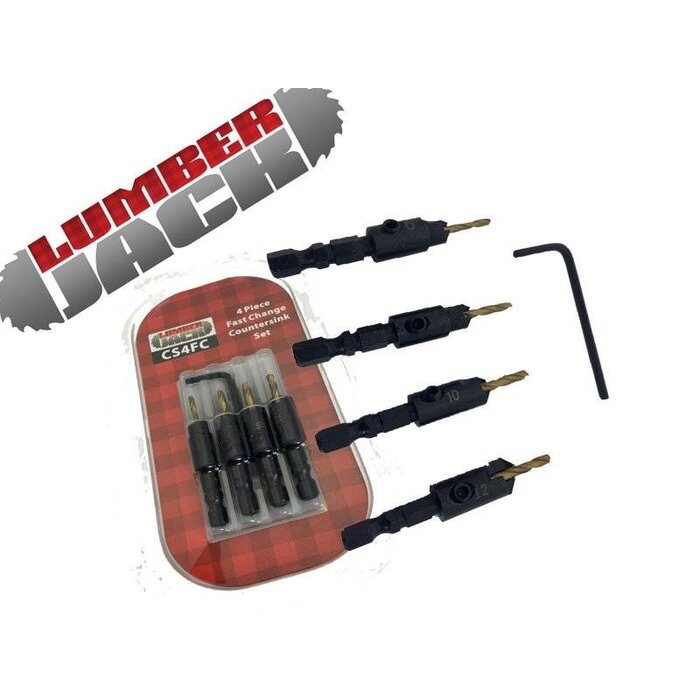 Lumberjack Countersink Set 4 Piece CS4FC