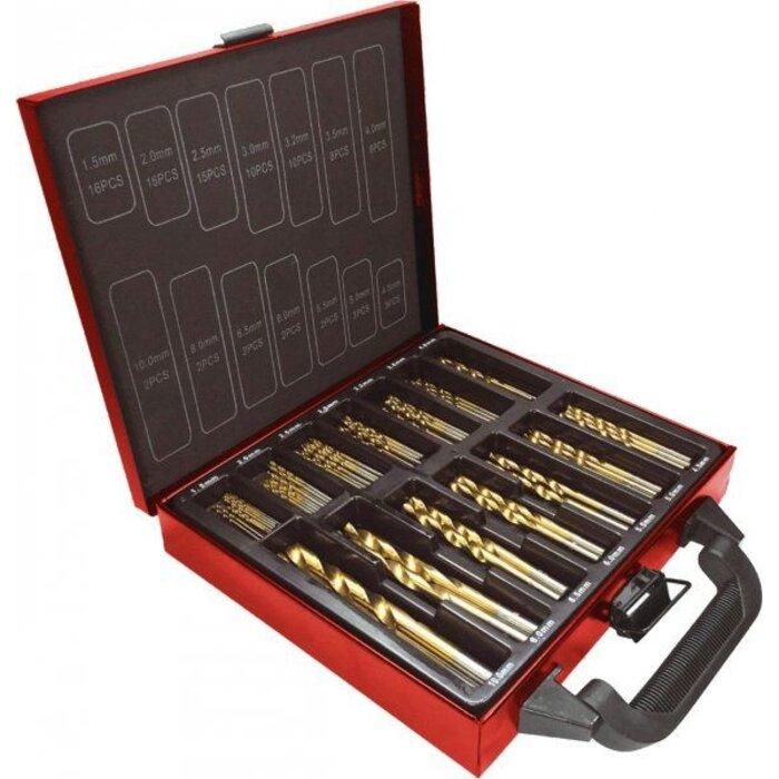 Lumberjack Lumberjack Titanium Coated HSS Drill Bits Set - 99 Piece DBS99