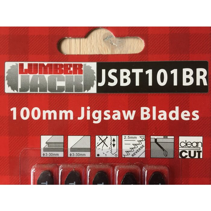 Lumberjack Lumberjack Jigsaw blades set of 5 pcs. - JSBT101BR