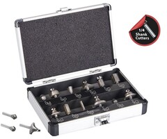 Lumberjack 1/4" Router cutter set 12-Piece   RCS12P14