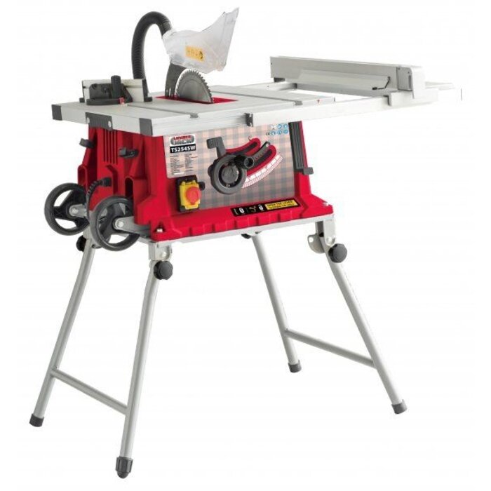 Lumberjack  Zaagtafel TS254SW met inklapbaar onderstel