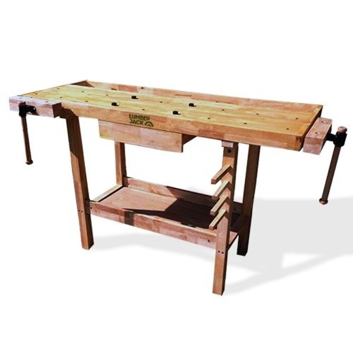 Lumberjack  Lumberjack Houten Werkbank WB1520D1 - 1 lade - 2 bankschroeven