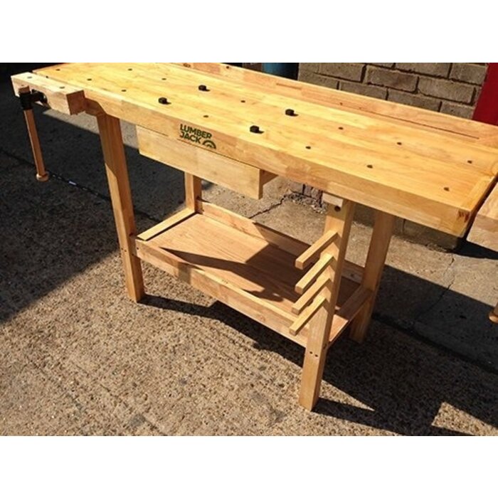 Lumberjack  Lumberjack Houten Werkbank WB1520D1 - 1 lade - 2 bankschroeven