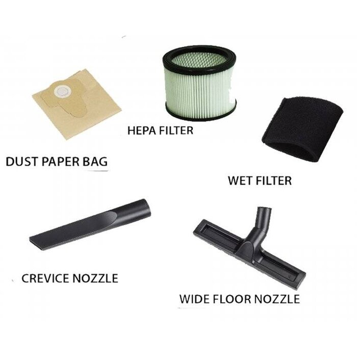 Autojack Peggy Nat- en Droogzuiger 1200W