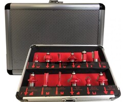 Lumberjack 1/2" Router cutter set 12-Piece   RCS12P12