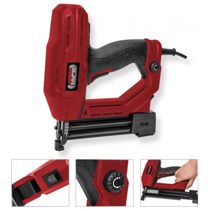 Lumberjack NS18G 2 IN 1 Nail & Staple GUN ELECTRIC HEAVY DUTY STAPLER NAILER TACKER 240V