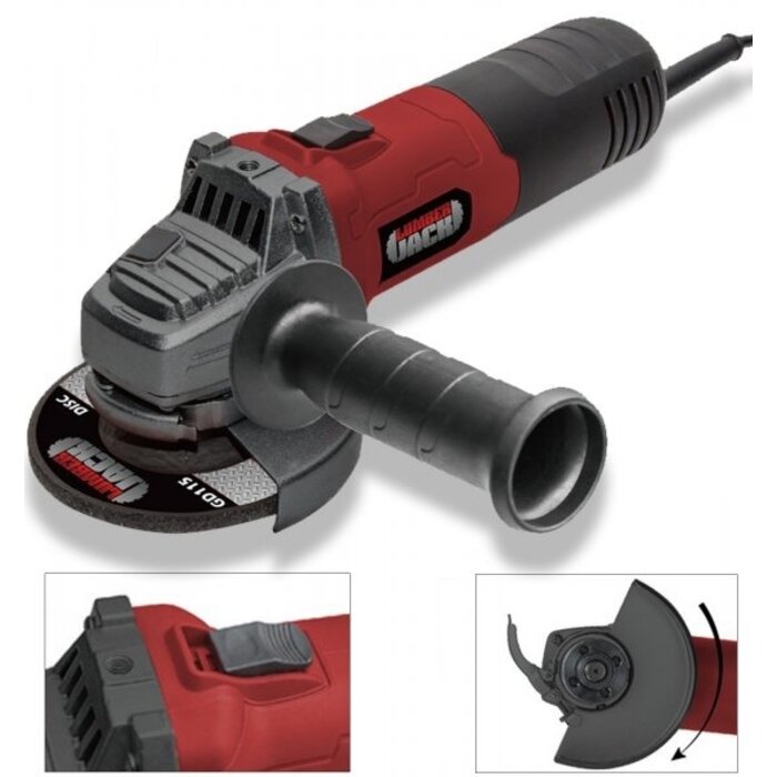 Lumberjack AG820 820W corded electric angle grinder 115mm