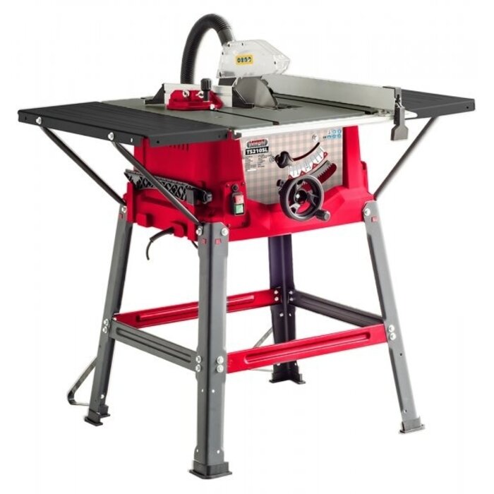 Lumberjack TS210SL Powerful 1500W Bench Table Saw with sliding side extension & 210mm Blade
