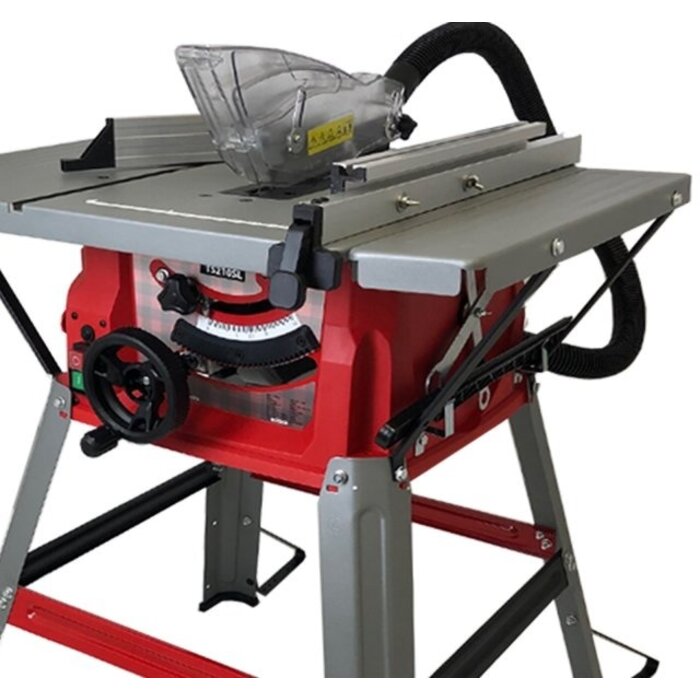 Lumberjack TS210SL Powerful 1500W Bench Table Saw with sliding side extension & 210mm Blade