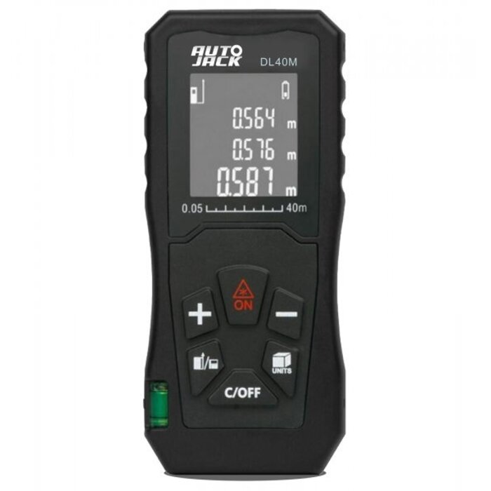 Autojack DL40M Handheld Digital Laser Point Distance Meter Tape Range Finder Measure 40m 131ft