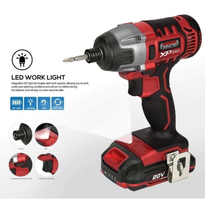 Lumberjack Lumberjack Cordless drill & impact screwdriver XP2PAK - 20V, 4 Ah