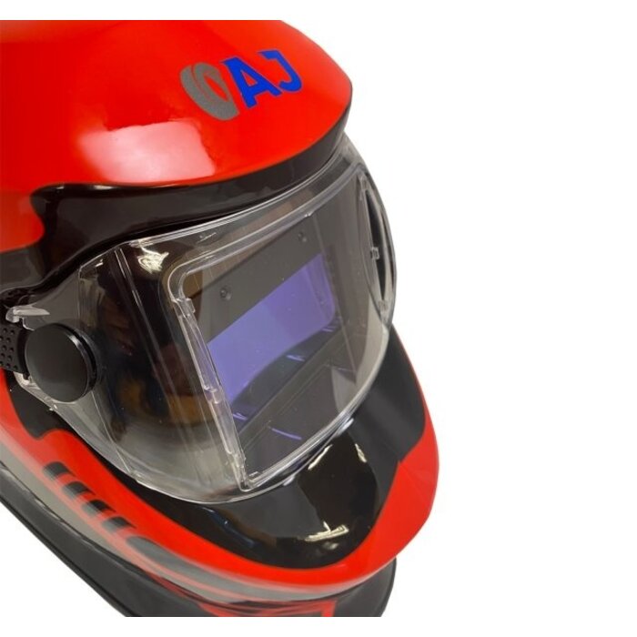 Autojack  WH100R Auto darkening welding helmet 9-13 RED