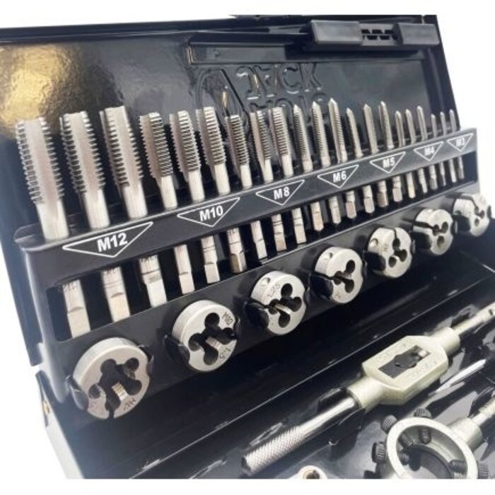 Autojack Autojack TDS32 Metric Tap & Die Set Split Dies