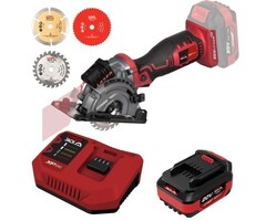 Lumberjack Mini cirkelinvalzaag met accu en lader - 20V - LPS1x4AH