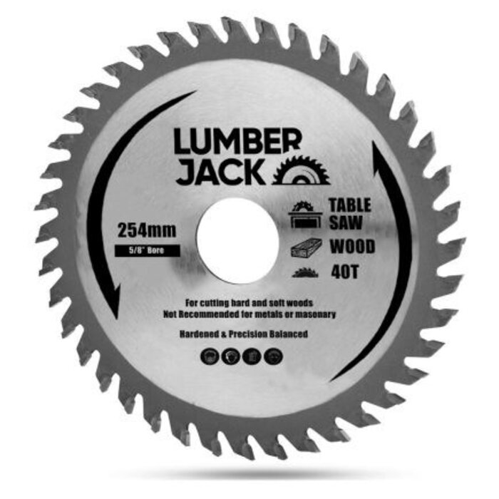 Lumberjack Lumberjack 254mm Circular Saw Blade TCT 40T 5/8" Bore for TS1800