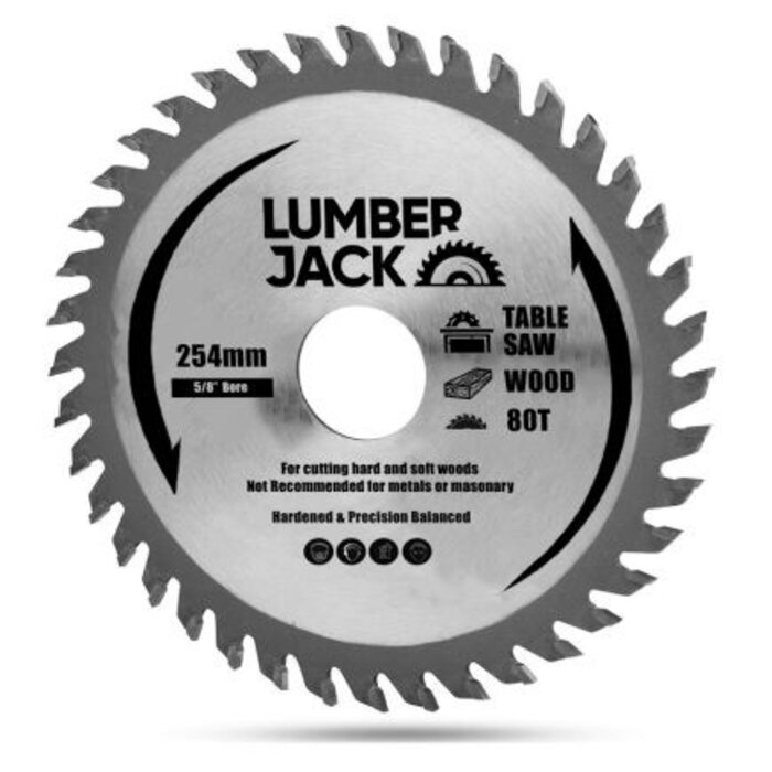 Lumberjack Lumberjack 254mm Circular Saw Blade TCT 80T 5/8" Bore for TS1800