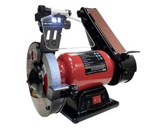 Lumberjack 150mm Bench Grinder with 50mm Belt Sander - BGS150