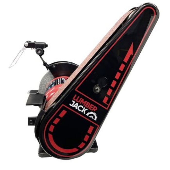 Lumberjack 150mm Bench Grinder with 50mm Belt Sander  - BGS150