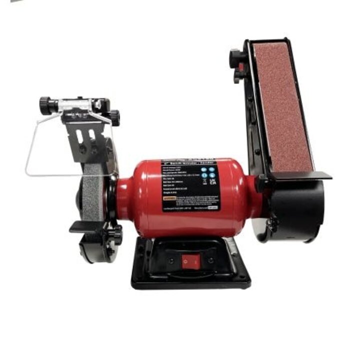 Lumberjack 150mm Bench Grinder with 50mm Belt Sander  - BGS150