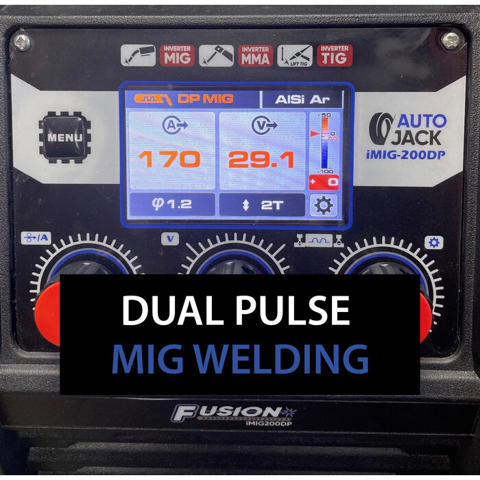 Autojack Autojack IMIG-200DP Synergic Double Pulse Dual Action MIG Welder