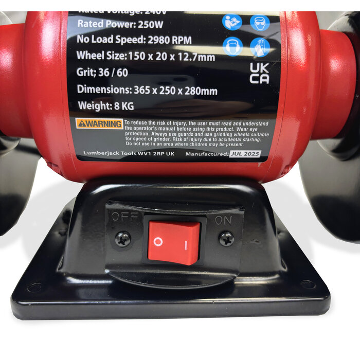 Lumberjack 6" Bench Grinder 150mm - BG150-2