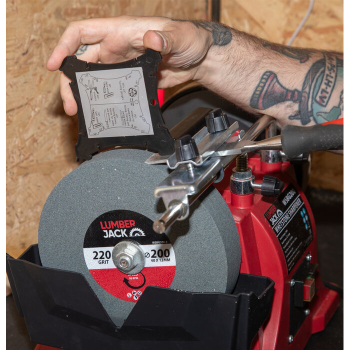 Lumberjack 200mm Whetstone Sharpener System - WSBG200