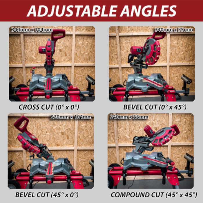 Lumberjack Lumberjack SCMS305DB Afkortzaag met trekfunctie - 2 zijden kantelend