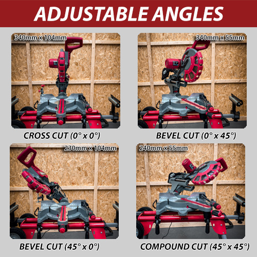 Lumberjack Lumberjack SCMS305DB Sliding Compound Double Bevel Mitre Saw