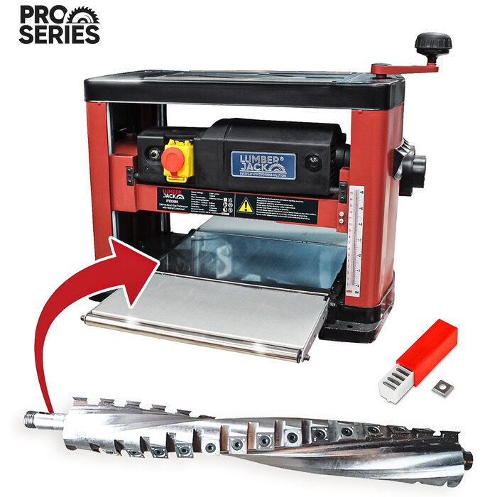 Lumberjack Vandiktebank met helical freesmes Pro Series - PT330H-1