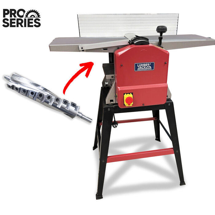 Lumberjack Pro Serie Spiraalvormige schaafmachine/vandiktebank