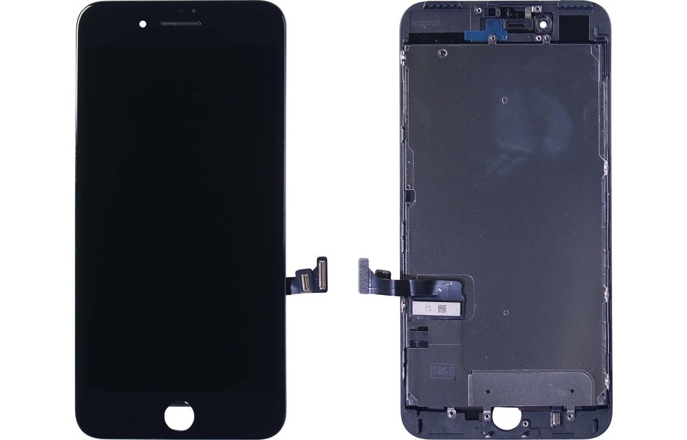 Compatible: LCD scherm - Zwart voor iPhone 7 Plus