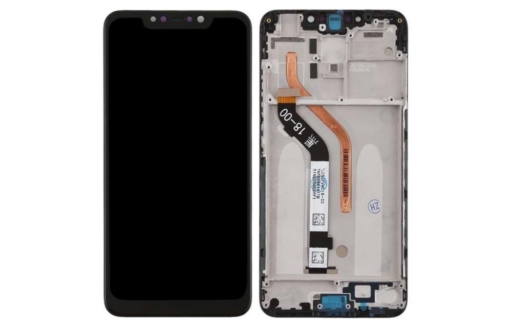 LCD scherm + frame - Zwart voor Xiaomi Pocophone F1