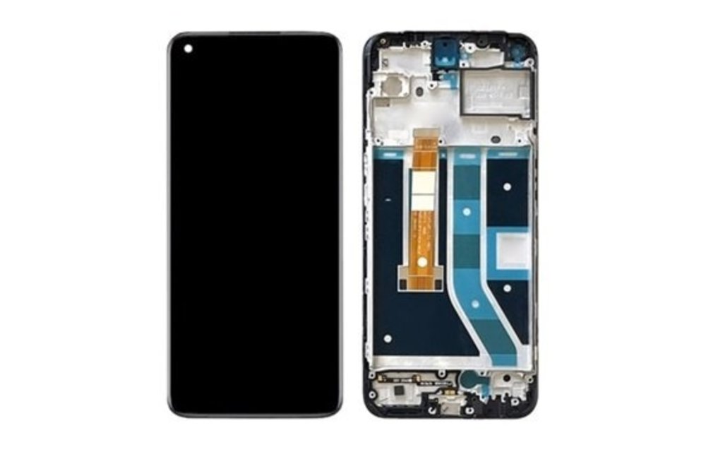 LCD scherm + frame - Zwart voor OnePlus Nord N100