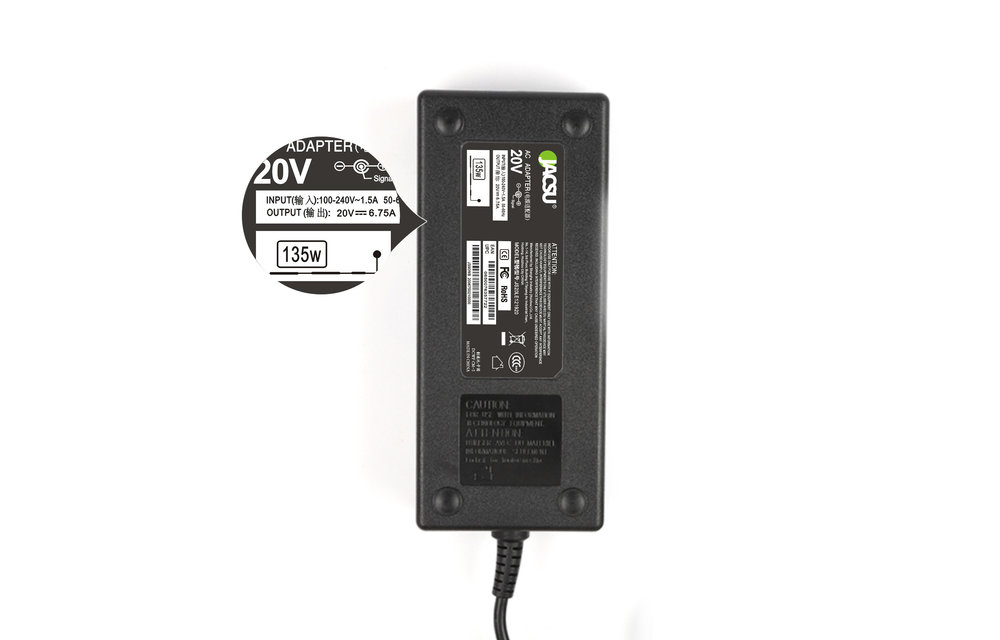JACSU laptop adapter 20V 8.5A SLIM (USB) voor Lenovo