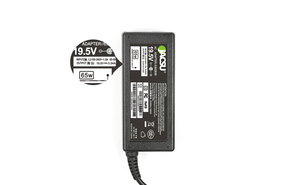 JACSU laptop adapter 19.5V 3.34A (7.4X5.0) voor Dell