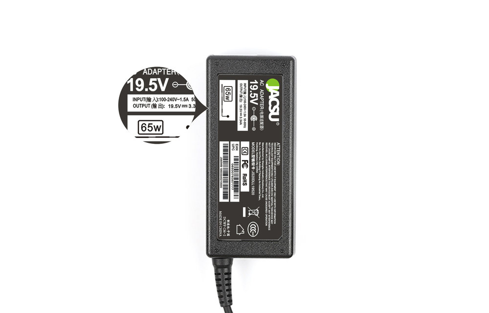 JACSU laptop adapter 19.5V 3.34A (4.5X3.0) voor Dell