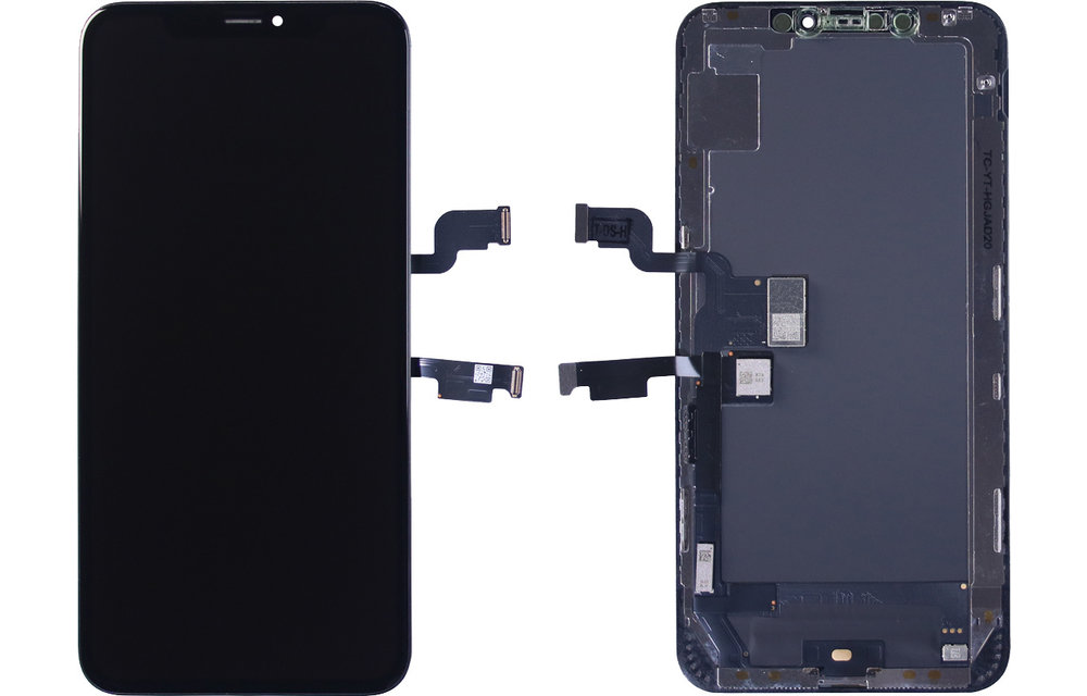 Compatible: G+ Soft OLED scherm - Zwart voor iPhone XS Max